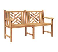 vidaXL Banc de Jardin - Mobilier en Teck, Style Rustique, Super Confortable, résistant aux intempéries, idéal pour se Relaxer
