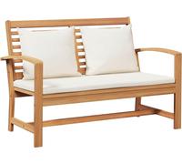 vidaXL Banc de jardin naturel 110 x 64 x 76.5 cm teck massif