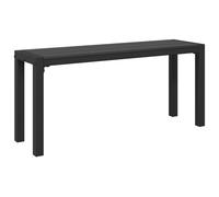 vidaXL Banc de Jardin Noir 100 x 28 x 45cm Acier