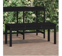 vidaXL Banc de jardin noir 109x44x45 cm bois massif de pin 824008