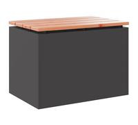 Vidaxl Banc De Jardin Noir 60 X 40 X 43 Cm