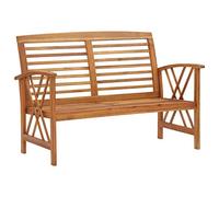 vidaXL Banc de Jardin Banc de Patio Banc de Terrasse Banc d'Extérieur Meuble de Jardin Meuble de Parc Arrière-Cour 119 cm Bois d'Acacia Solide