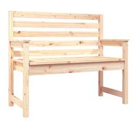 vidaXL Banc de Jardin, Siège avec Accoudoirs, Fauteuil avec Dossier, Meuble de Terrasse Patio, Scandinave, Marron Bois Massif de Pin