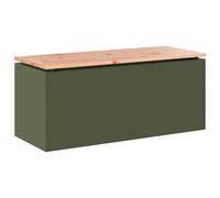Vidaxl Banc De Jardin Vert Olive 100 X 40 X 43 Cm Acier
