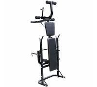 vidaXL Banc de musculation pliable avec ensemble d'haltères longs et courts