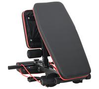 Vidaxl Banc De Poids Réglable Avec Bandes Élastiques 150 Kg Acier Noir Noir