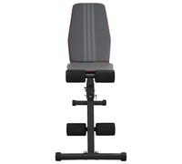 Vidaxl Banc De Poids Réglable Pliable 230 Kg Acier Noir