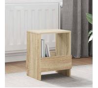 VIDAXL Banc de rangement 2 pcs avec porte-magazines Chêne Sonoma 35 x 30 x 45 cm