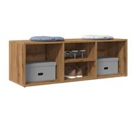 vidaXL Banc de rangement à chaussures chêne artisanal 105x35x35 cm, banc pour chaussures, étagère à chaussures, support de 856411