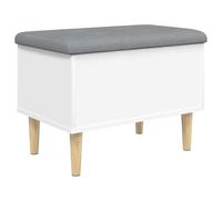 vidaXL Banc de Rangement Blanc 62x42x46 cm Bois d'ingénierie