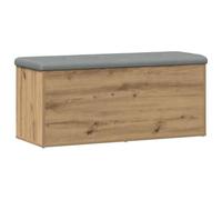vidaXL Banc de rangement Chêne artisanal 102x42x45 cm Bois d'ingénierie