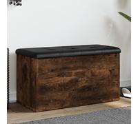 vidaXL Banc de Rangement, Coffre de Rangement avec Coussin, Organisateur de Vêtements Jouets Couloir Salon, Moderne, Chêne 835051