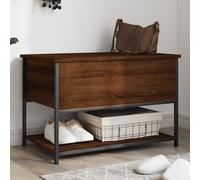 Vidaxl Banc De Rangement Chêne Marron 70x42,5x47 Cm Bois D'ingénierie Multicolore