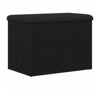 Banc De Rangement Vidaxl En Chêne Noir 60x40x45 Cm En Bois D'ingénierie