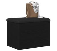 vidaXL Banc de Rangement Chêne Noir 62 x 42 x 45 cm Bois d'ingénierie, Solutions de Rangement Salon, Banc Moderne, Assise Multi-Usage, Design élégant pour espaces Bien rangés