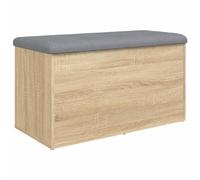 Vidaxl Banc De Rangement Chêne Sonoma 82x42x45 Cm Bois D'ingénierie Marron