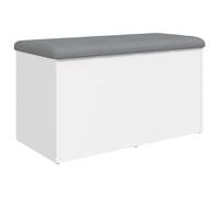 Vidaxl Banc De Rangement Blanc 82x42x45 Cm Bois D'ingénierie Blanc