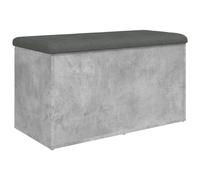 Vidaxl Banc De Rangement Gris Béton 82x42x45 Cm Bois D'ingénierie Gris