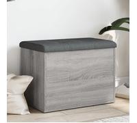 vidaXL Banc de Rangement, Coffre de Rangement avec Coussin, Organisateur de Vêtements Jouets Couloir Salon, Moderne, Sonoma 835045