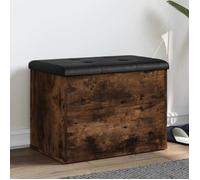 vidaXL Banc de Rangement, Coffre de Rangement avec Coussin, Organisateur de Vêtements Jouets Couloir Salon, Moderne, Chêne 835044