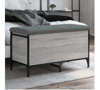 vidaXL Banc de Rangement, Coffre de Rangement avec Coussin, Organisateur de Vêtements Jouets Couloir Salon, Moderne, Sonoma 835145