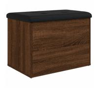 vidaXL Banc de Rangement, Coffre de Rangement avec Coussin, Organisateur de Vêtements Jouets Couloir Salon, Moderne, Chêne 835046