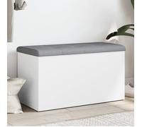 Vidaxl Banc De Rangement Blanc 82x42x45 Cm Bois D'ingénierie Blanc
