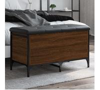 vidaXL Banc de Rangement, Coffre de Rangement avec Coussin, Organisateur de Vêtements Jouets Couloir Salon, Moderne, Chêne 835146
