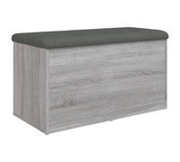 Vidaxl Banc De Rangement Sonoma Gris 82x42x45 Cm Bois D'ingénierie Gris