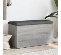 vidaXL Banc de Rangement, Coffre de Rangement avec Coussin, Organisateur de Vêtements Jouets Couloir Salon, Moderne, Sonoma 835052