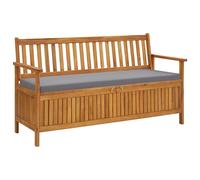 Vidaxl Banc De Rangement De Jardin Avec Coussin 148 Cm Bois D'acacia