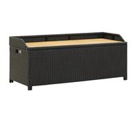 vidaXL Banc de rangement de jardin 46480 – Coffre extérieur en résine 120 cm