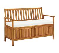 vidaXL Banc de Rangement de Jardin Siège Coffre Stockage Bois d'Acacia Massif