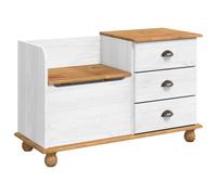 Vidaxl Banc De Rangement Pour L'entrée Blanc 100 X 39 X 62 Cm