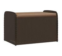 VidaXL 365732 banc de jardin Rotin, Acier