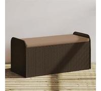 vidaXL Banc de rangement avec coussin et coffre à jouets Marron 365729