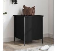 vidaXL Banc de rangement noir 40x42,5x50 cm bois d'ingénierie, banc, banc de rangement, siège de couloir, banc d'entrée 839008 Noir