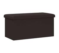 vidaXL Banc de Rangement Pliable Marron 180 kg 80 L 77 x 38 x 38 cm