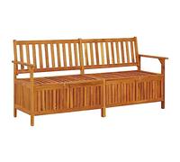 vidaXL Banc de Rangement Siège avec Compartiment Banquette de Terrasse Banc de Jardin Meuble de Rangement 170 cm Bois d'Acacia Solide
