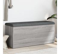 Vidaxl Banc De Rangement Sonoma Gris 102x42x45 Cm Bois D'ingénierie Gris
