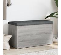 Vidaxl Banc De Rangement Sonoma Gris 82x42x45 Cm Bois D'ingénierie Gris