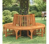Banc Rond Arbre Circulaire en Bois Meuble de Jardin Terrasse Cour vidaXL