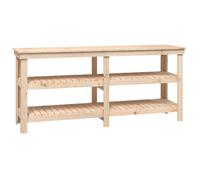 Banc de Travail, Table de Travail avec Etagères, Etabli en Bois, Banc de Rangement, Banc d'Outils, 181x50x80 cm Bois de Pin Massif 823654