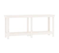 vidaXL Banc de travail Blanc 180x50x80 cm Bois de pin massif