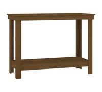 vidaXL Banc de travail Marron miel 110x50x80 cm Bois de pin massif
