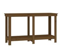vidaXL Banc de travail Marron miel 140x50x80 cm Bois de pin massif