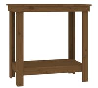 vidaXL Banc de travail Marron miel 80x50x80 cm Bois de pin massif