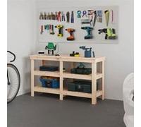 Banc de travail 142,5x50x80 cm Bois de pin massif