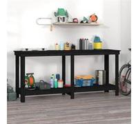 Banc de Travail Bois de Pin Massif Rangement Multicolore Multi-taille vidaXL