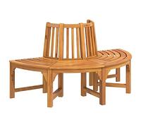 vidaXL Banc demi-circulaire tour d'arbre Ø160cm bois massif eucalyptus 319423